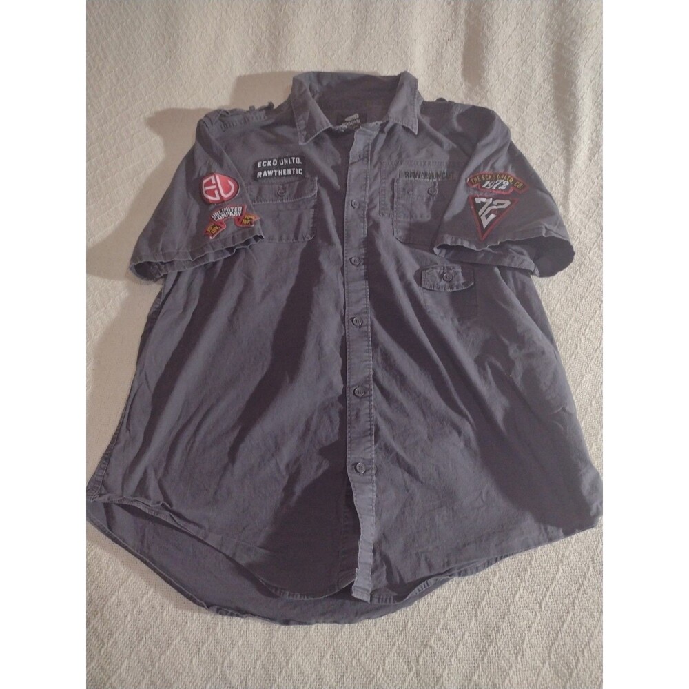 echo Unlimited Extra Large 1972 Vintage Shirt Designed In NYC Grey